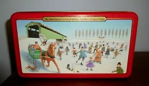 Vintage Hershey's Pot of Gold THE SAND BEACH COVERED BRIDGE Blechdose Behälter - Bild 1 von 8