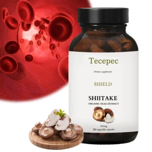 Shiitake-Pilz 1000 mg, organischer Doppelextrakt 1000 mg für die Herzgesundheit - Bild 1 von 13