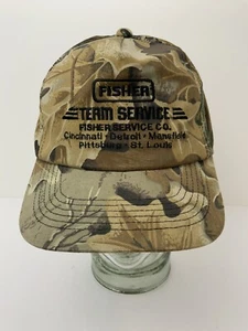 Camo Hat Hunting Fisher Team Service Snapback Cincy Detroit Pitt St Louis Logo - Picture 1 of 12