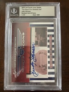 2010 Judy Johnson Leaf Sports Icons Autographed Beckett #1/8 Signed HOF
