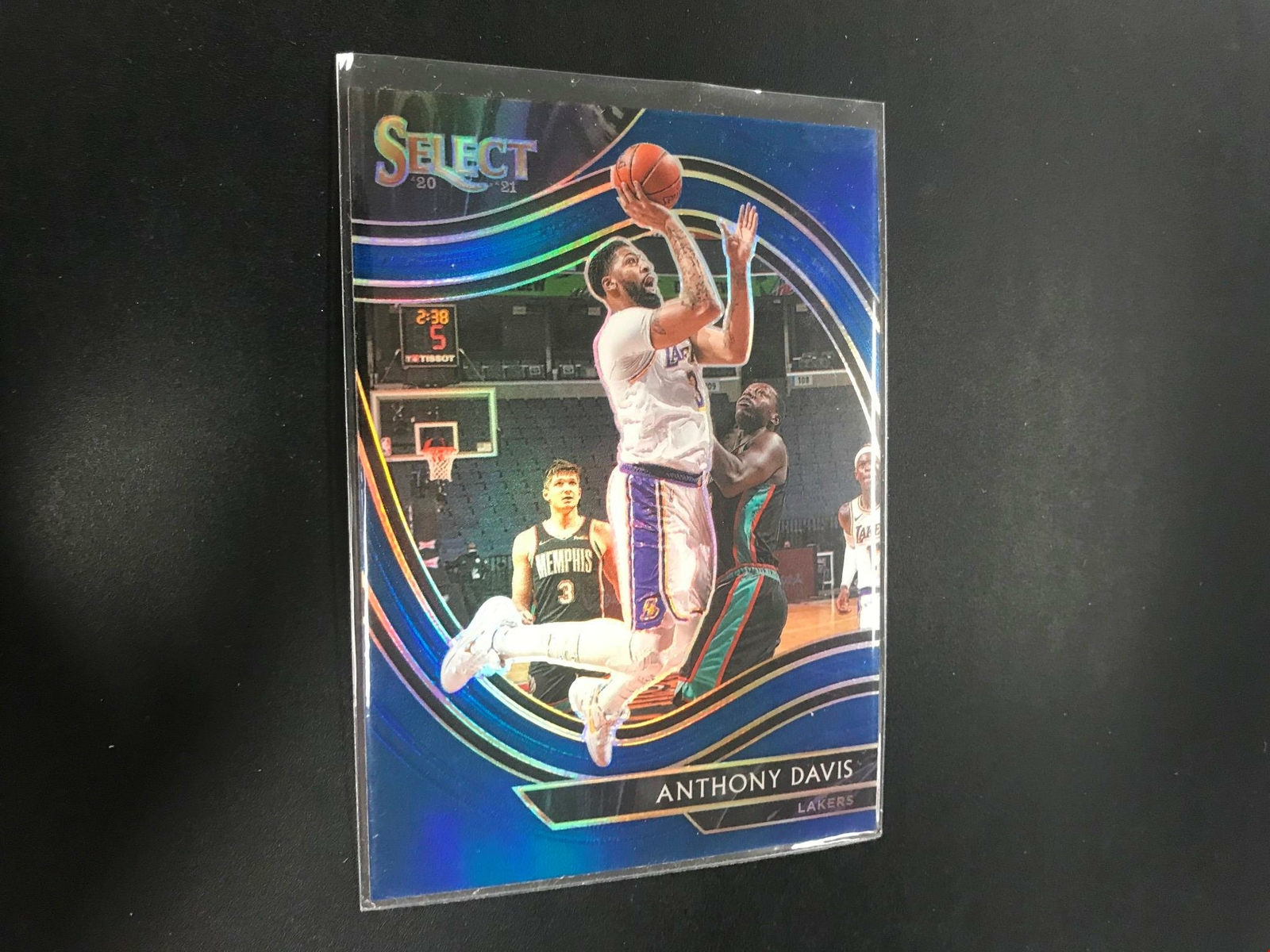 Anthony Davis 2020-21 Select Blue Prizms Court Side #228 Los Angeles Lakers M21