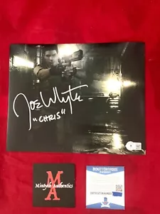 Joe Whyte foto autografata firmata 8x10 Resident Evil Beckett COA Chris - Foto 1 di 1