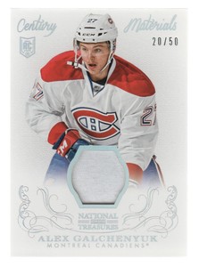2013-14 National Treasures Century Materials Jersey Prime Alex Galchenyuk 20/50