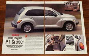 CHRYSLER 2001 PT CRUISER MAGAZINE ARTICLE CAR AND DRIVER RADICALLY DESIGNED - Picture 1 of 4