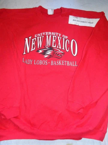 UNIVERSITY OF NEW MEXICO LADY LOBOS SWEATSHIRT NCAA WOMEN'S BASKETBALL SIZE XXL Cover