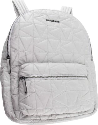 Mochila grande de nailon Michael Kors Winnie 35T0UW4B7C gris aluminio nueva con etiquetas $448 Y Foto 1 de 4