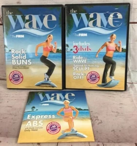 3 The Wave The Firm workout exercise fitness lot 3-DVD set plus rock solid buns - Picture 1 of 12