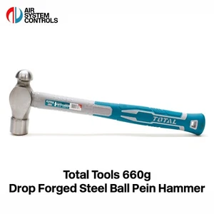 Total Tools - 660g / 24oz Drop Forged Steel Ball Pein Hammer - Picture 1 of 9