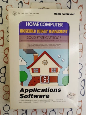 Household Budget Management - Texas Instruments TI-99/4A 1982 - Complete In Box - Image 1 of 4