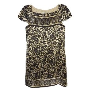 Vestido de seda Donna Morgan para mujer talla 8 cambio recto negro trabajo fiesta noche fuera - Imagen 1 de 8