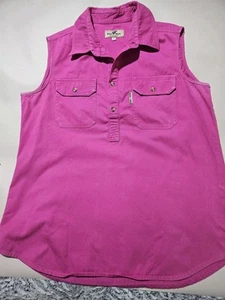 Bull Rush Womens XL Sleeveless Pink Denim Collar Sleeveless . - Picture 1 of 12
