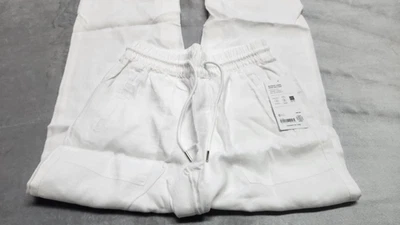 Pantalones de pierna ancha de lino blanco Athleta XS nuevos con etiquetas Foto 1 de 4