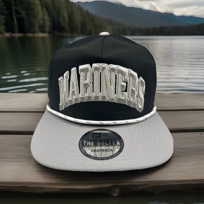 Кепка для гольфа бейсболка ретро Seattle Mariners Hat New Era «The Golfer» PHC H102 - Изображение 1 из 4