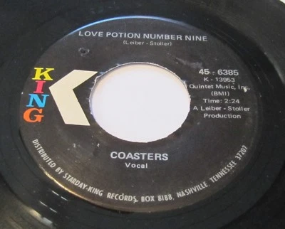 Coasters - Love Potion Number Nine / D.W. Washburn 45 King Northern Soul funk - Image 1 of 2