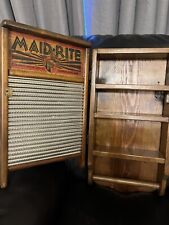 Vintage Maid-Rite No 2072 Standard Board Columbus Washboard USA Cabinet