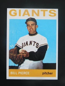 1964 Topps Baseball Card #222 Bill Pierce (NM+) - Picture 1 of 2