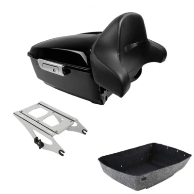 King Trunk Backrest Mounting Rack Fit For Harley Road Street Electra Glide 14-25 - Image 1 of 4