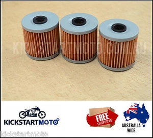 Oil Filter for Kawasaki KLF220 KLF250 KLF300 KLR250 KLR650 (3 pack) bulk filter - Picture 1 of 1