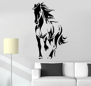 Wall Decal Horse Silhouette Animal Mane Pony Mare Vinyl Sticker (ed1686) - Picture 1 of 4