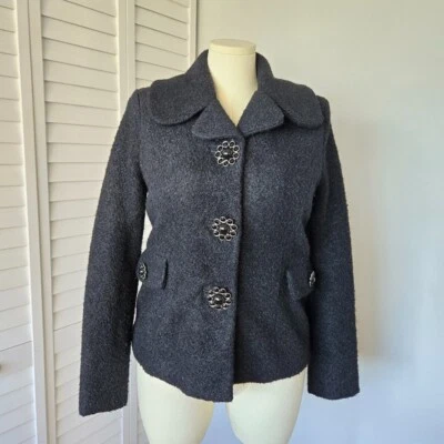 Blazer Jou Jou Boucle Joya Botón Mujer L Maximalista Victoriano Cachicho Witcy Foto 1 de 4