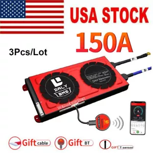 Daly BMS 4S 12V 150A LiFePO4 Common Port w/ Balance+Bluetooth Module (3Pcs/Lot) - Picture 1 of 10