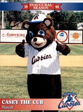 1995 Rockford Cubbies Team Issue #32 Casey the Cub MASCOT - NM Baseball Card