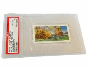 Cadet Sweets Trading Card 1959 Pirate Buccaneer PSA 8 Morgans Fire Ship #23 Boat - Picture 1 of 4