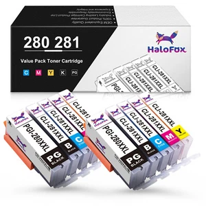 Atrament PGI-280 CLI-281 XXL do Canon Pixma TS9520 TS8322 TR7520 TS6120 TS9120 Partia - Zdjęcie 1 z 16