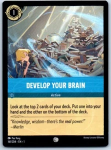Tarjeta Develop Your Brain 161/204 Disney Lorcana - Imagen 1 de 2