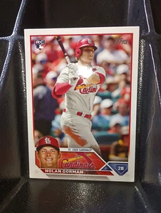 Lote de 1 tarjeta 2023 Topps #16 Nolan Gorman RC Cardenales de San Luis - Imagen 1 de 1