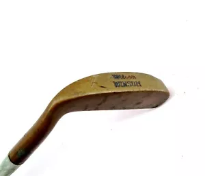 Vintage WILSON WINSUM WILLIE HOARE Brass Putter golf club 30" RH Steel Shaft - Picture 1 of 7