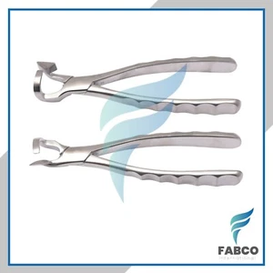 Set di 2 pz pinze molari estrazione dentale con 25 paraurti gratuiti - Foto 1 di 3