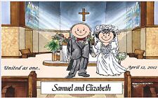 Personalized Wedding Design Caricature - Great Gift for Weddings