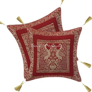 Funda de Cojín Brocado Jacquard Funda de Almohada Étnica Hippie Gitana Decoración del Hogar - Imagen 1 de 6