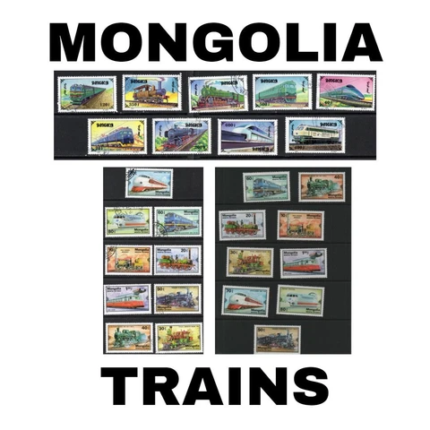 Thematic Stamps - Mongolia - Trains - Choose from dropdown menu Cover