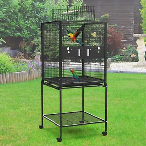 Bird Cage Large Cages 150CM Aviary Parrot Stand-Alone Budgie Castor w /Wheels - Picture 1 of 12