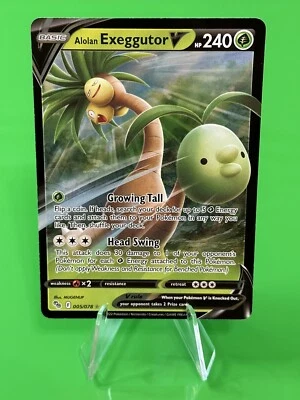 ⭐⭐⭐Pokémon Alolan Exeggutor V Pokemon Go Ultra Rare 005/078 NM!!!⭐⭐⭐ - Image 1 of 3