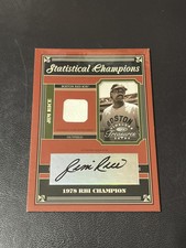 2004 Donruss Timeless Treasures Jim Rice Auto Jersey Relic Card #4/78