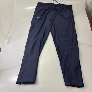 Pantalones de entrenamiento Under Armour Cold Gear para hombre XL azul marino piernas con cremallera bolsillos con cremallera - Imagen 1 de 7