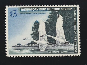 US RW33 $3 Duck Hunting Mint VF-XF OG NH SCV $100 (05) - Picture 1 of 2