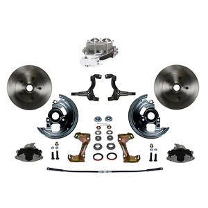 LEED Brakes -FC1002-EA1 Manual Front Kit Plain Rotors Zinc Plated Calipers - Bild 1 von 5