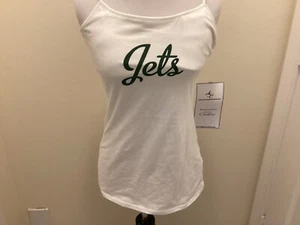 NFL New York NY Jets All Sport Couture weißes Trägertop neu mit Etikett Large - Bild 1 von 4