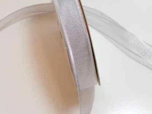 Nastro rete argento metallizzato 5/8 pollici x 4 iarde Natale matrimonio B65 - Foto 1 di 5