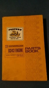 Caterpillar D343 Engine Parts Book Catalog Manual - Foto 1 di 4