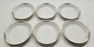 Noritake Stanleigh Fruit Dessert Sauce Bowl Set of 6 Hand Painted Bone China - Picture 1 of 6