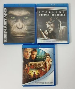 Blu-ray Movie Lot - Rise of the Planet of the Apes, First Blood & Brothers Grimm - Imagen 1 de 3