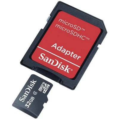 SanDisk SDSDQB-032G-B35 Scheda microSDHC 32 GB Class 4 incl. Adattatore SD - Immagine 1 di 4