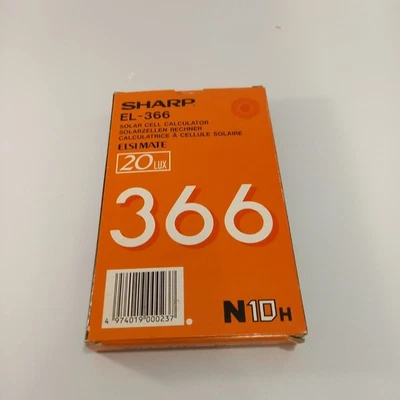 Sharp Vintage Elsi Mate Solar Cell Calculator EL-336 (N10H) Working In Box BNIB - Image 1 of 4