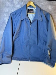 Vintage West Wind Made In USA Coaches Zip Up Lightweight Jacket Mens Size XL 50 - Picture 1 of 12