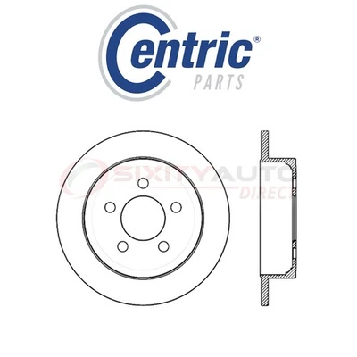 Centric C-TEK Disc Brake Rotor for 2003-2006 Jeep TJ 2.4L 4.0L L4 L6 - Kit at Foto 1 de 4